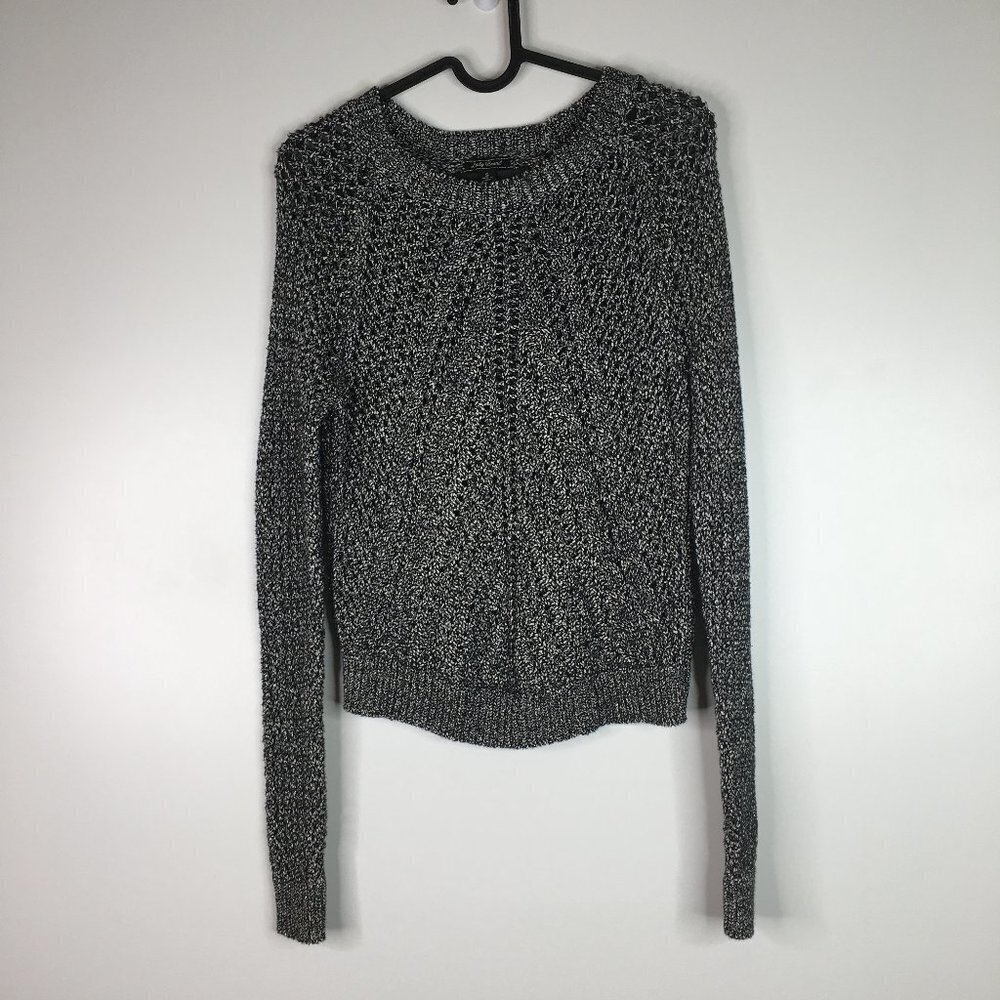 Lucky Brand Gray Knit Sweater with Crew Neckline - Picture 1 of 6